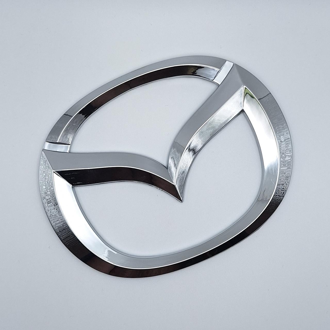 Емблема Mazda ABS 140х112 мм Хром глянцевий (1947696346)