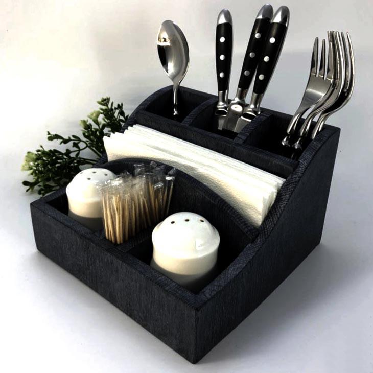 Подставка для столовых приборов из дерева Голосон Венге (Псп-005912)