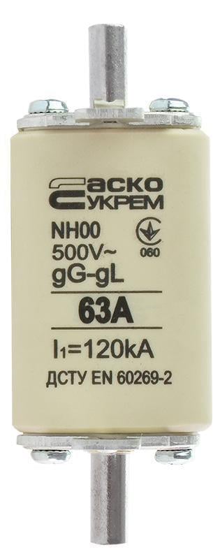Предохранитель ножной АСКО-УКРЕМ с плавкой вставкой NH 00 63A gG (A0050010013) Предохранитель ножной АСКО-УКРЕМ с плавкой вставкой NH 00 63A gG (A0050010013)
