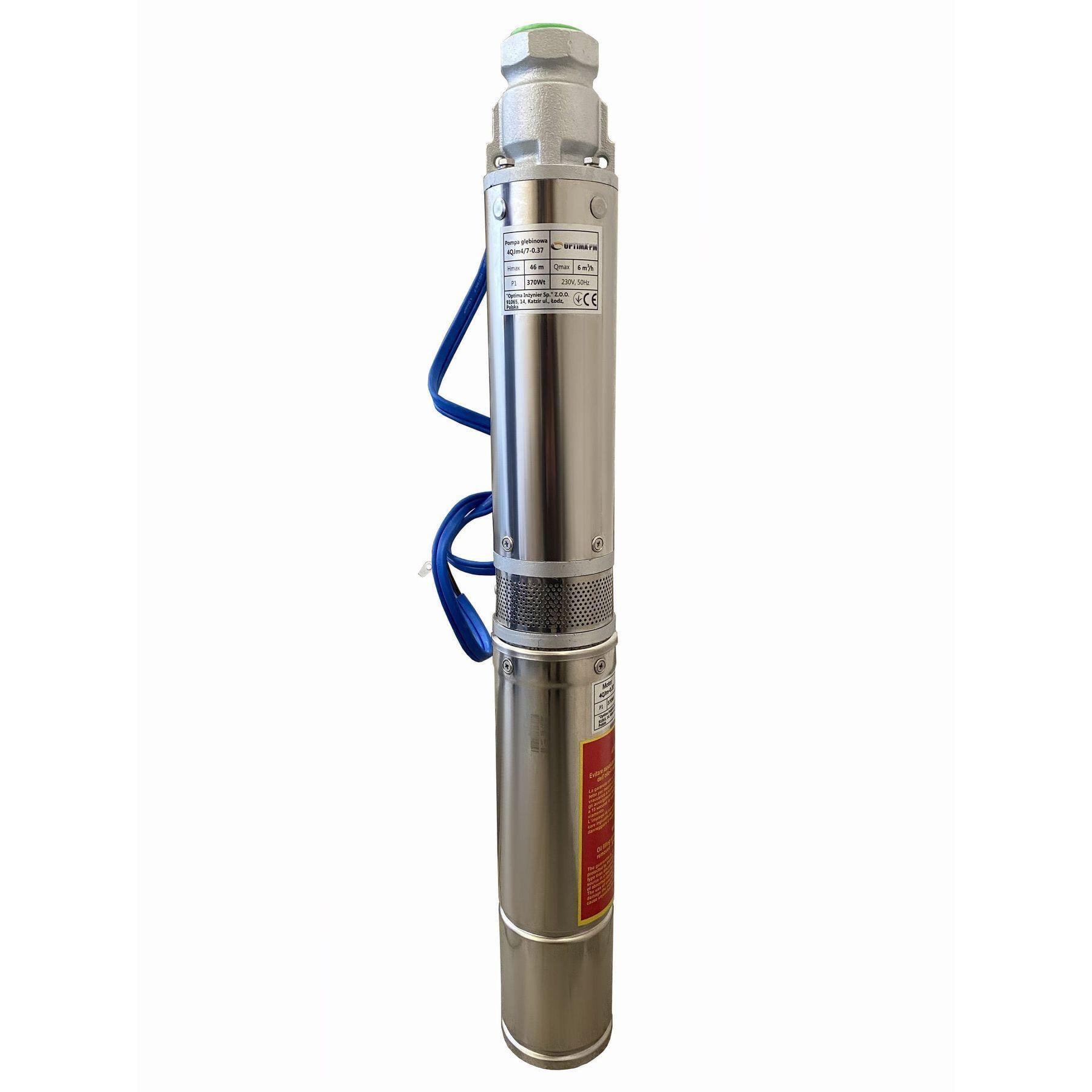 Насос скважинный с повышенной стойкостью к песку Optima PM 4QJm4/ 7 0,37 кВт 50 м и 1,5 м кабель (000017624) Насос скважинный с повышенной стойкостью к песку Optima PM 4QJm4/ 7 0,37 кВт 50 м и 1,5 м кабель (000017624)