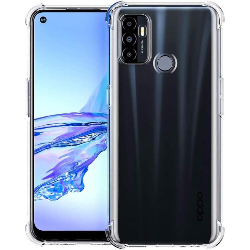 Противоударный TPU чехол GETMAN Ease logo усиленные углы Full Camera для Oppo A53 / A32 / A33 Бесцветный (Прозрачный)