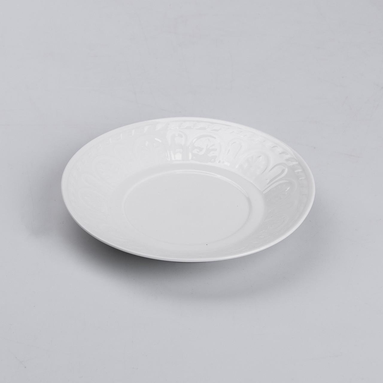 Столовий сервіз керамічний на 6 персон 39 предметів Білий - фото 2