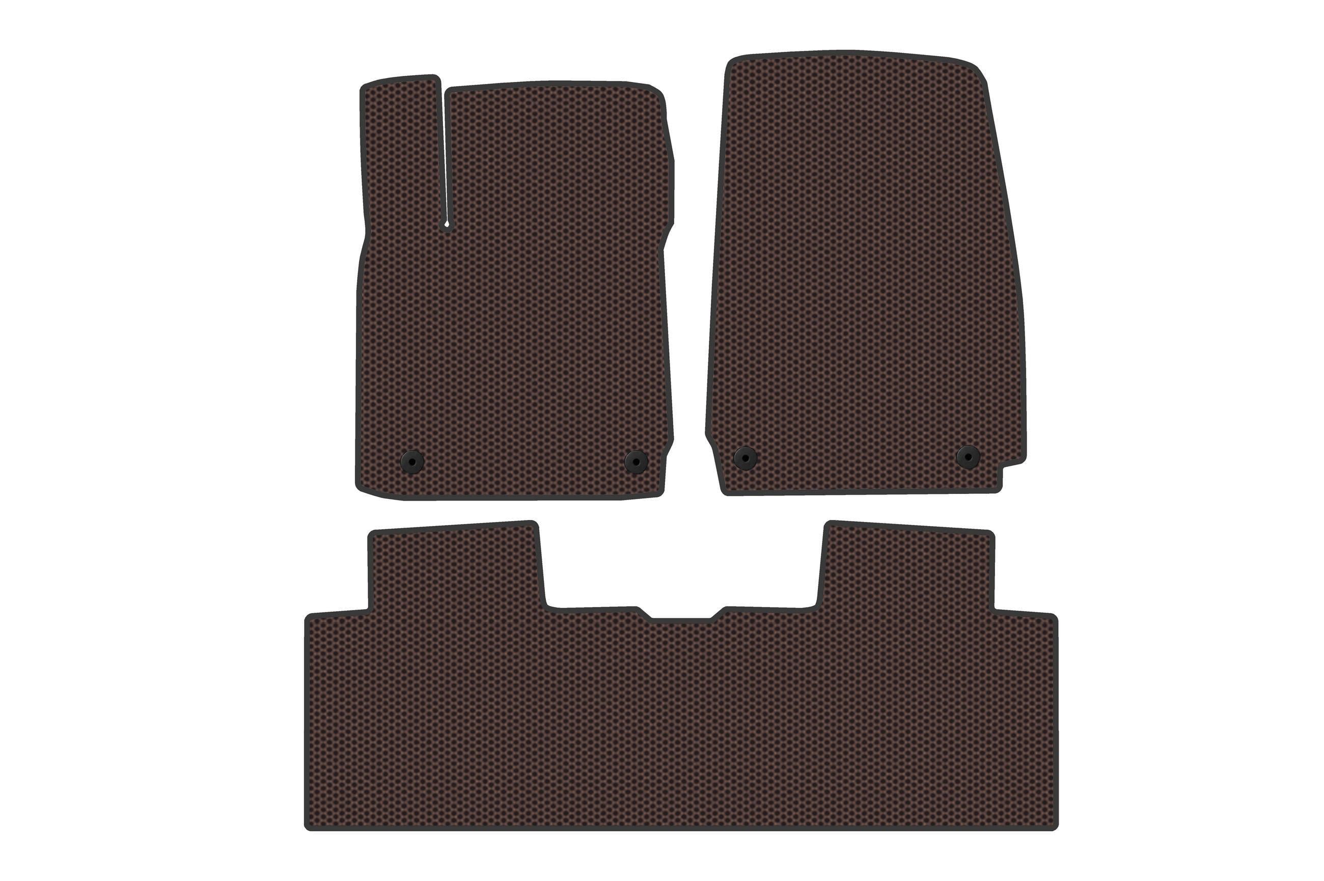 Коврики резиновые Digital Designs Carsuit для Hyundai Ioniq 6 2022- г. Коричневый (185337)