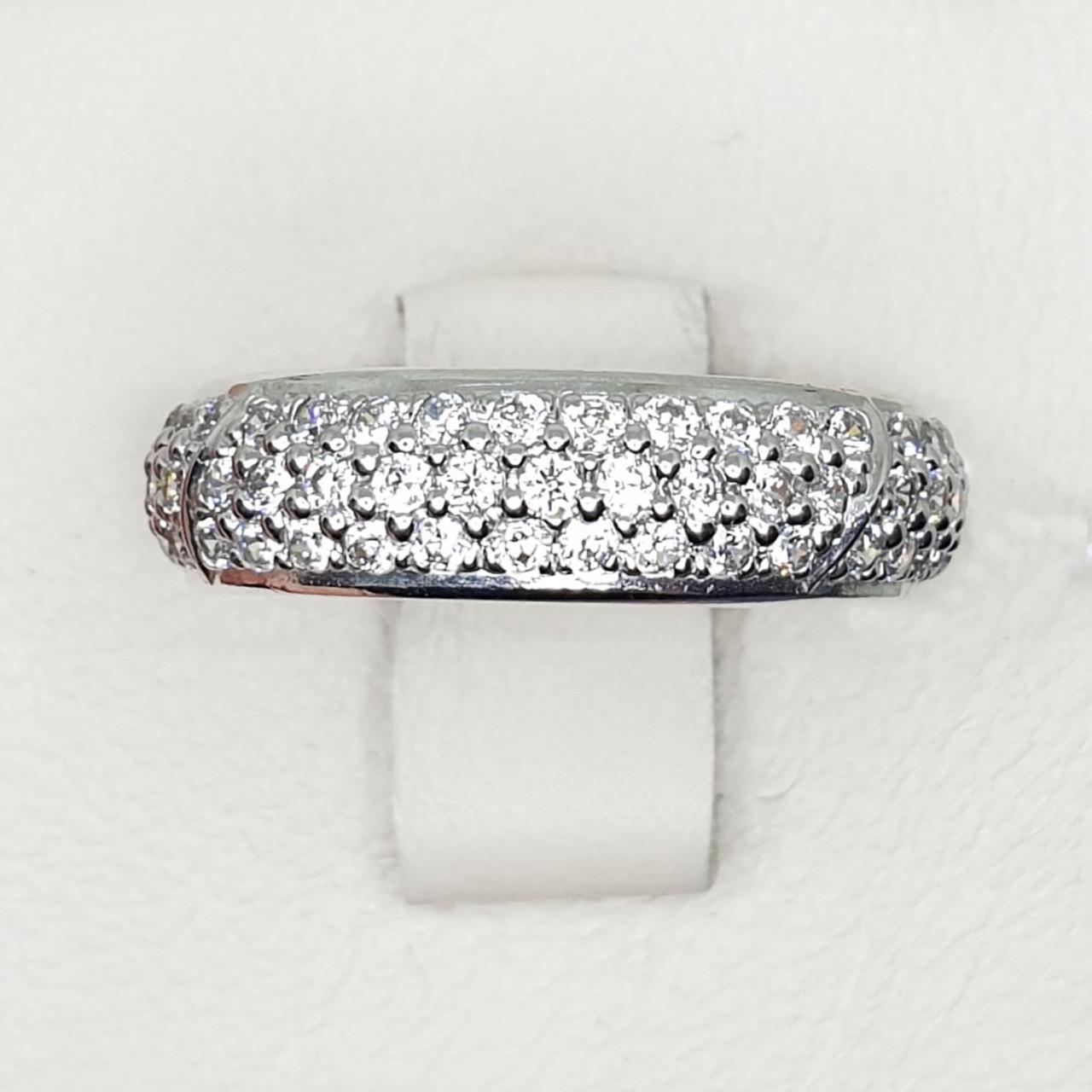 Кольцо серебряное с кубическим цирконием р. 18 3,81 г (1411717685)