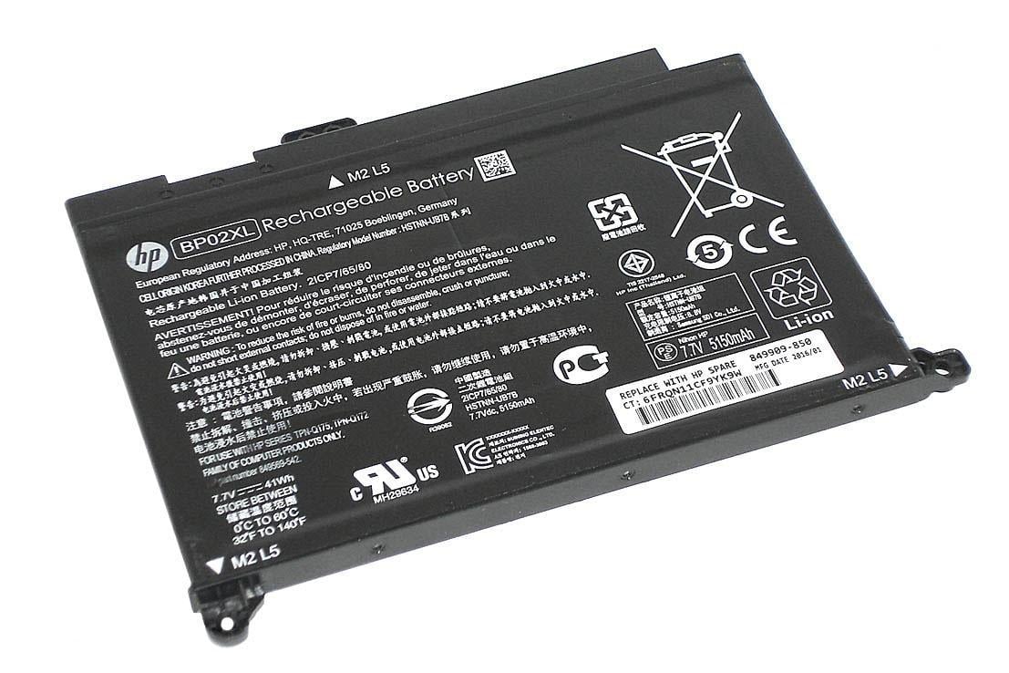 Аккумулятор для ноутбука HP BP02XL 15-au 7.7V Black 5150mAh Orig - фото 1 Аккумулятор для ноутбука HP BP02XL 15-au 7.7V Black 5150mAh Orig - фото 1