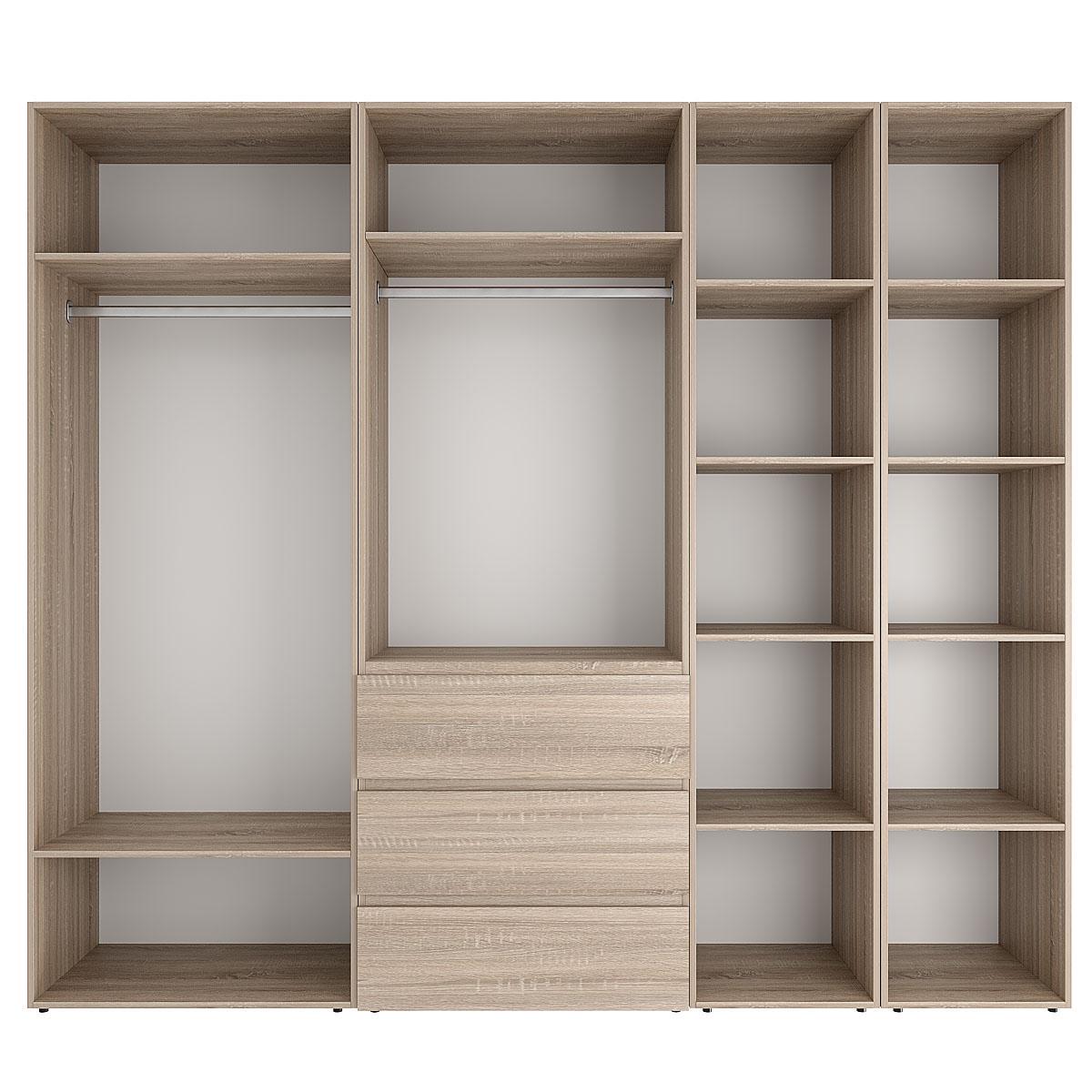 Шкаф распашной комбинированный ART IN HEAD №14 Light 2400x500x2200 мм Дуб Сонома светлый (GALTK01413000000) - фото 2 Шкаф распашной комбинированный ART IN HEAD №14 Light 2400x500x2200 мм Дуб Сонома светлый (GALTK01413000000) - фото 2