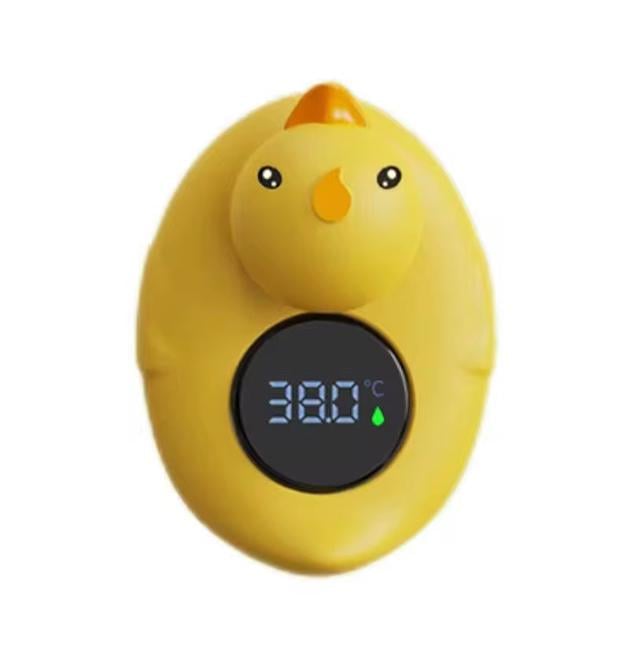 Іграшка термометр для купання дитини у ванну Качка для води з цифровим дисплеєм Жовтий - фото 10