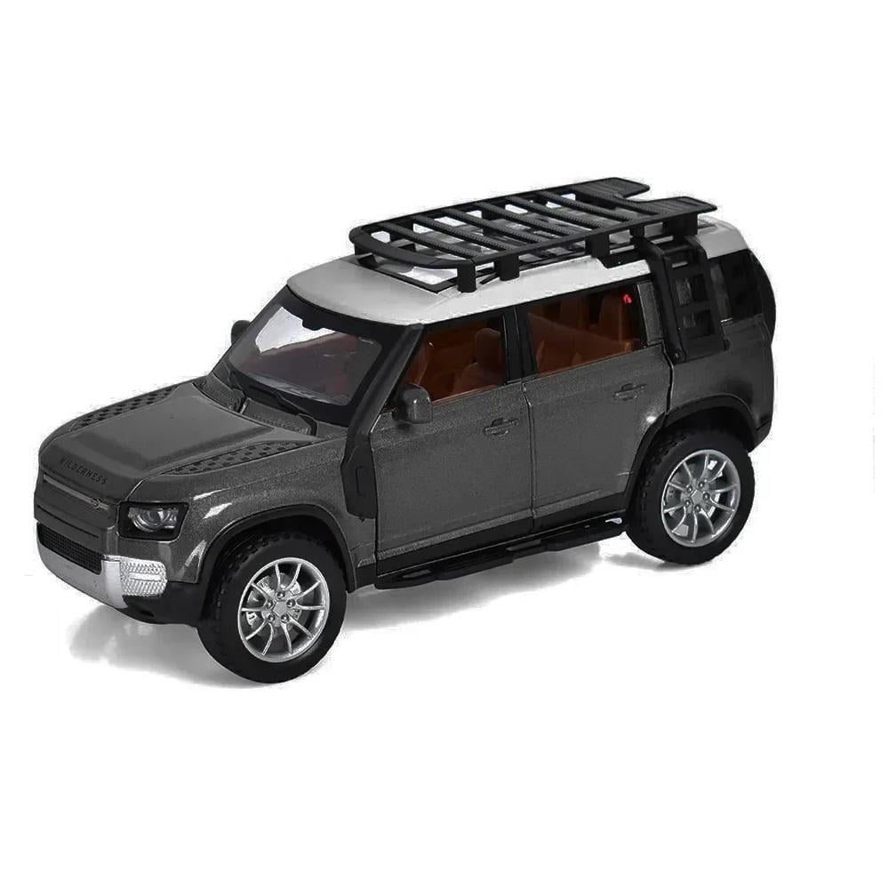 Іграшкова машинка інерційна АвтоСвіт Land Rover Defender з металевим корпусом 20 см Чорний (150-98-AP-1721-BС)