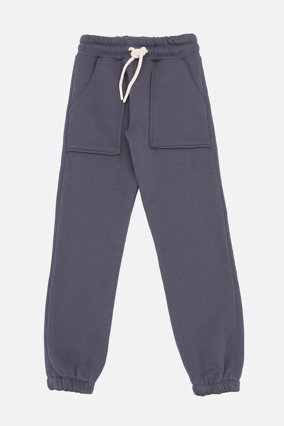 Брюки спортивные для девочки 116 см Графит (ЦБ-00257580)