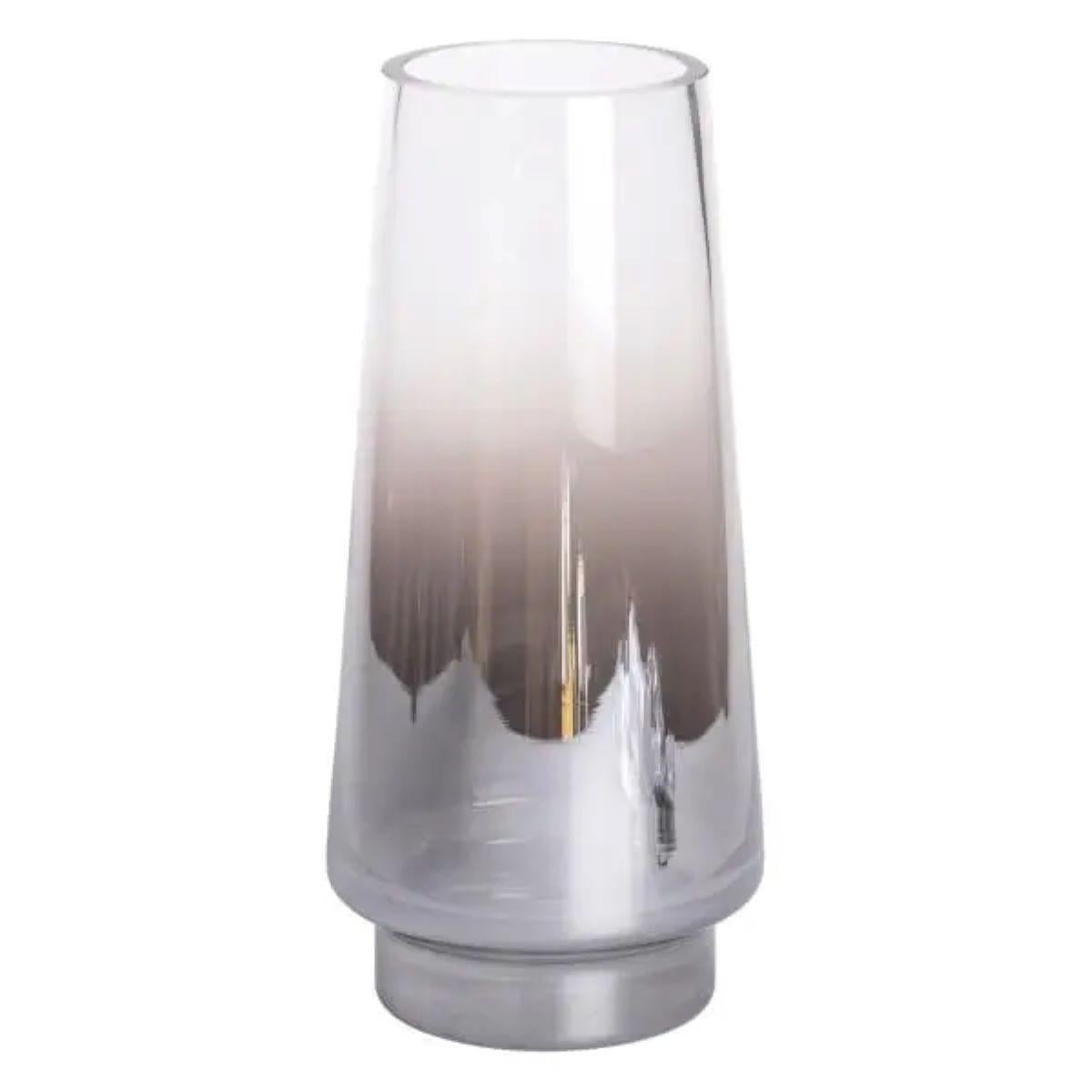 Ваза стеклянная Light House 2,6 л 30 см Серый (LG-20227)