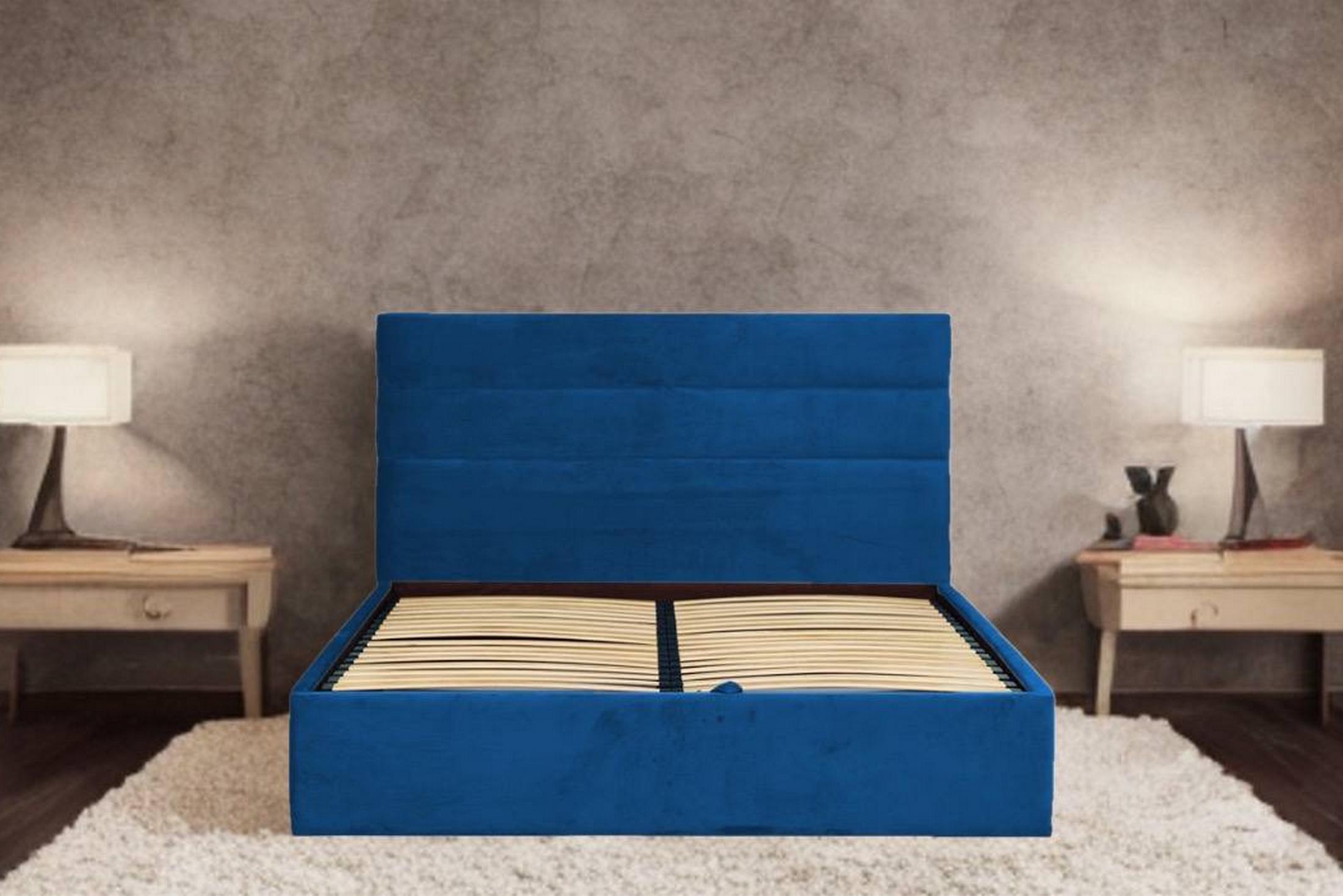 Ліжко RidneTut Edison Lite Holand 86 160х200 см Синій (33410013-86160) - фото 3