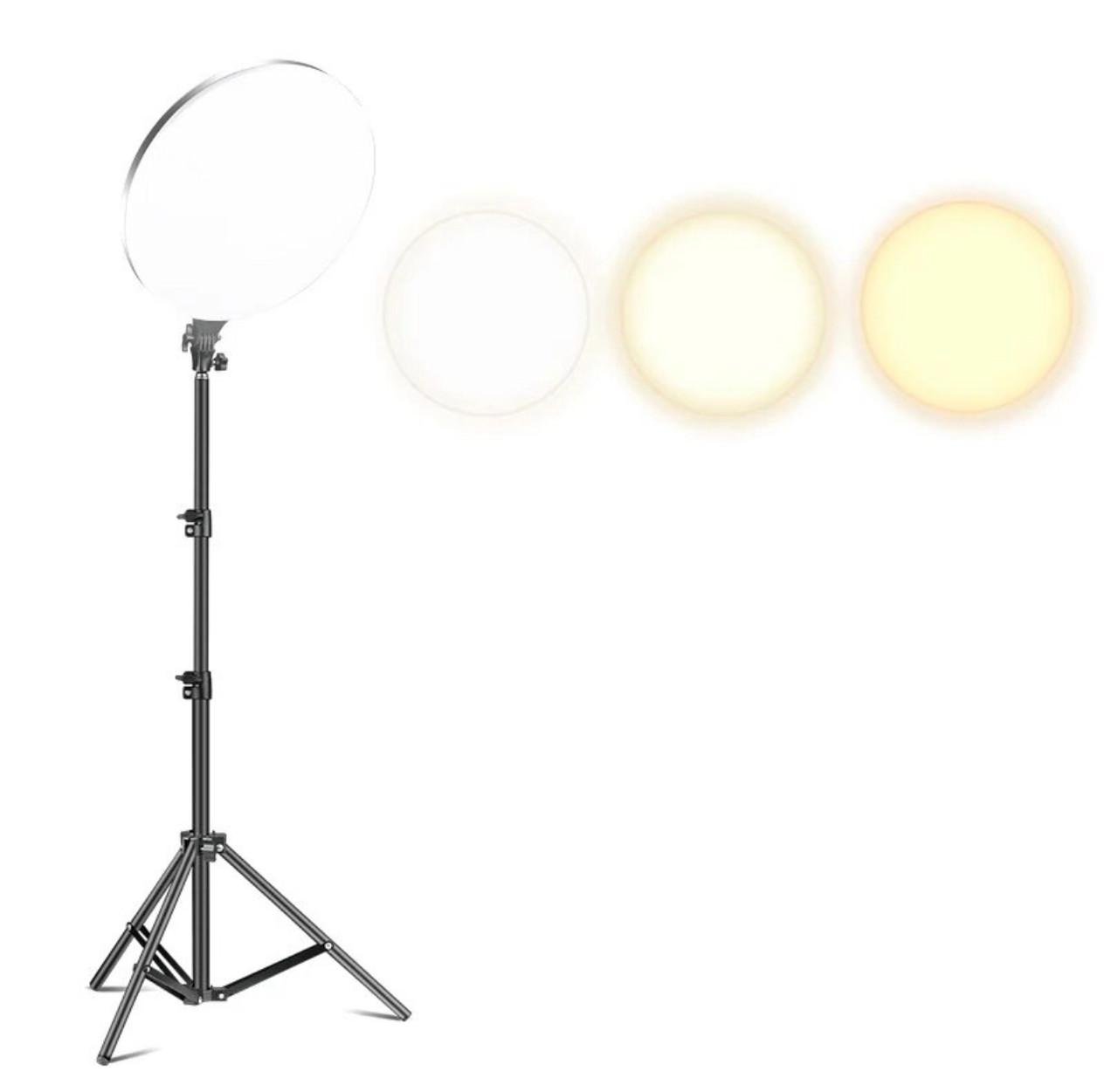 Лампа круглая LED FC666 42 см на штативе 210 см и пульт 110 Вт - фото 11