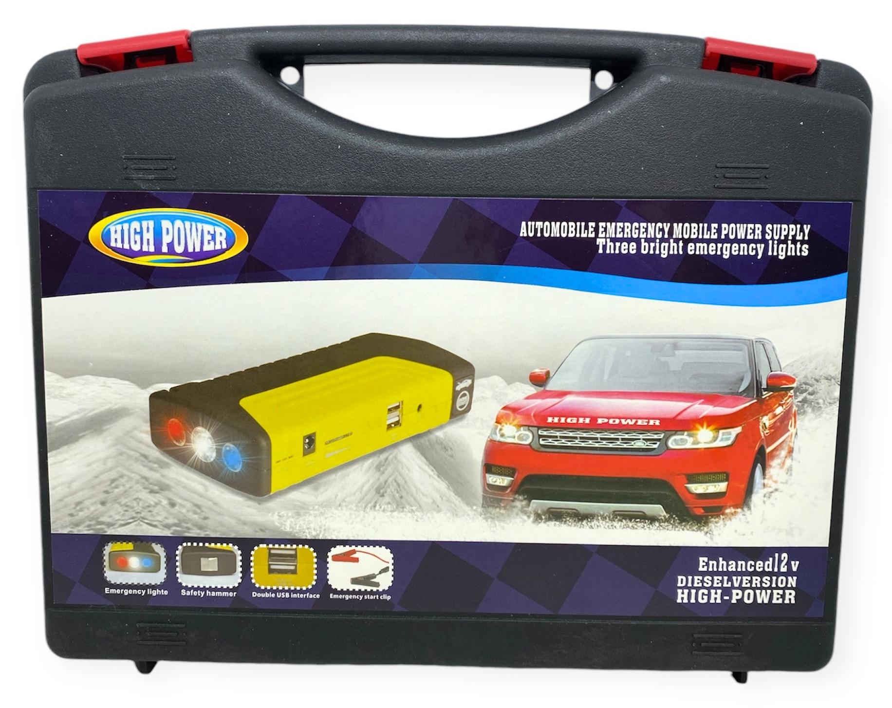 Пускозарядное устройство для авто с аккумулятором 50800 mAh Желтый - фото 9