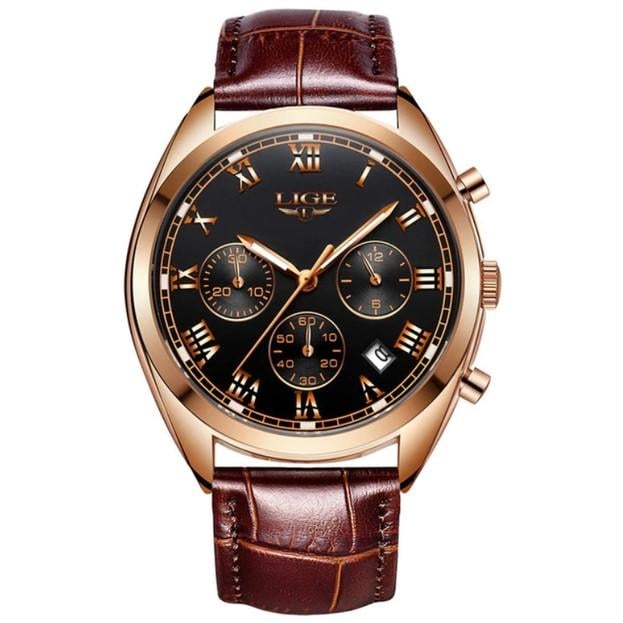 Наручные часы Lige Klaus с индикацией даты и секундомером (1150854761)