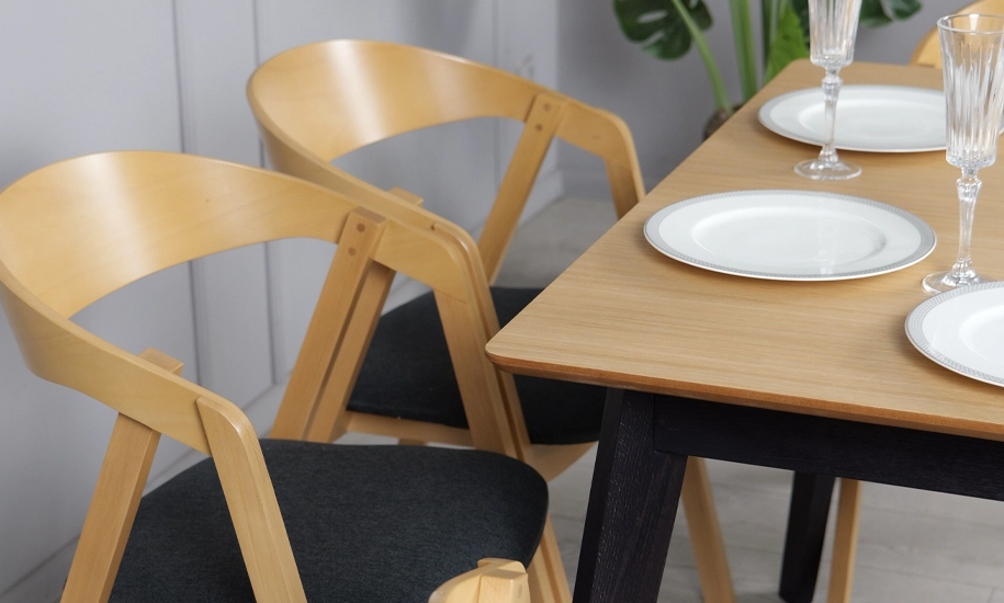 Стол раскладной Милан из массива дерева ножки черные 1100/1400x700x750 мм Дуб (2147484285) - фото 8