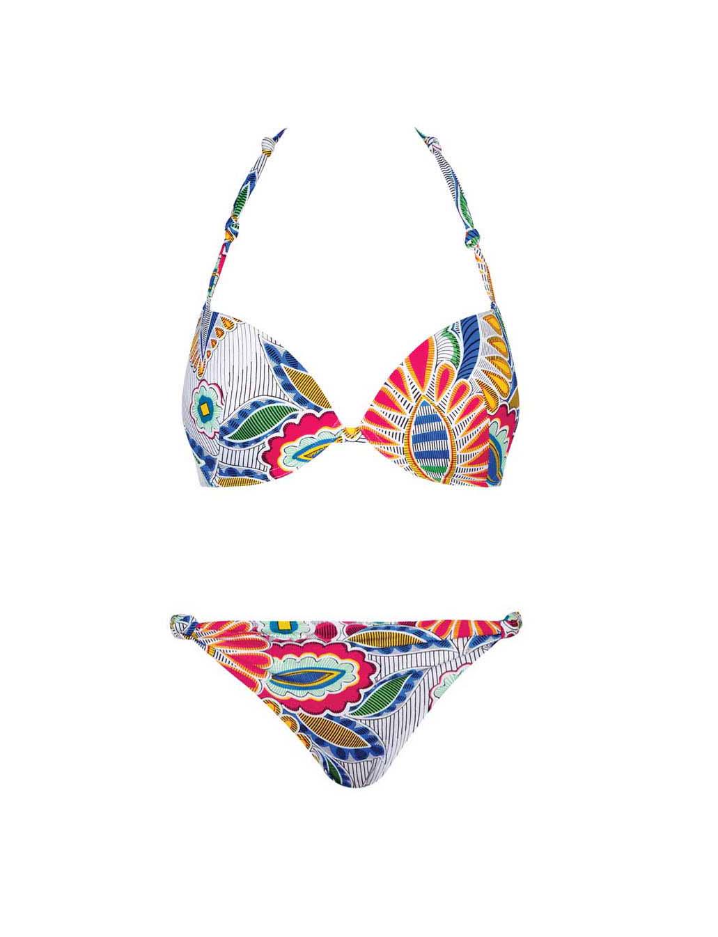 Купальник раздельный HUIT 8 Mango Tango 20/304 70B/36 Hibiscus (3417853864838)