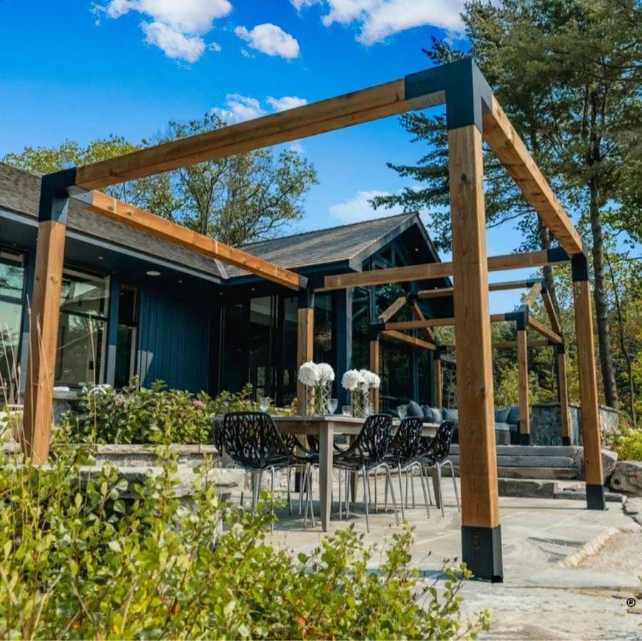 Комплект Альтанка 100х100 мм RAL 7016 Антрацит