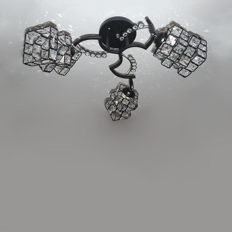 Люстра потолочная Light House SRS-16229/3 с поворотным плафоном на три лампы Черный