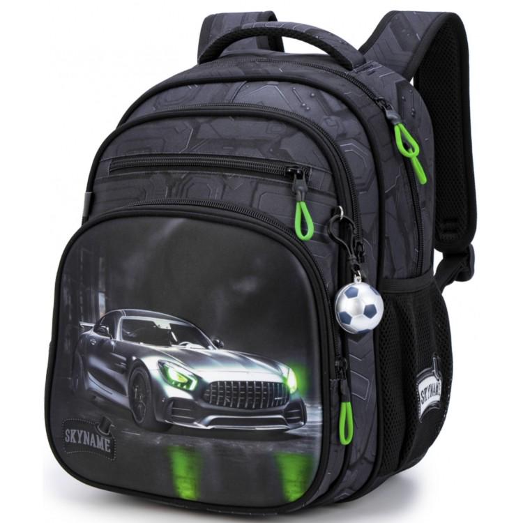 Школьный рюкзак для мальчика Winner One SkyName Машина 1-4 класс 6-10 лет Серый (R3-276)