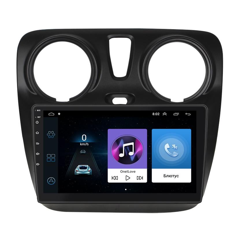 Автомагнитола штатная Lesko для Renault Sandero II Рестайлинг ver 3 2018- 1/16Gb Wi-Fi GPS Base 9" (27281811)