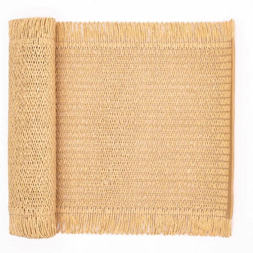 Дорожка раннер для сервировки стола Fringe 120x30 см Бежевый (HP-35-19BE)