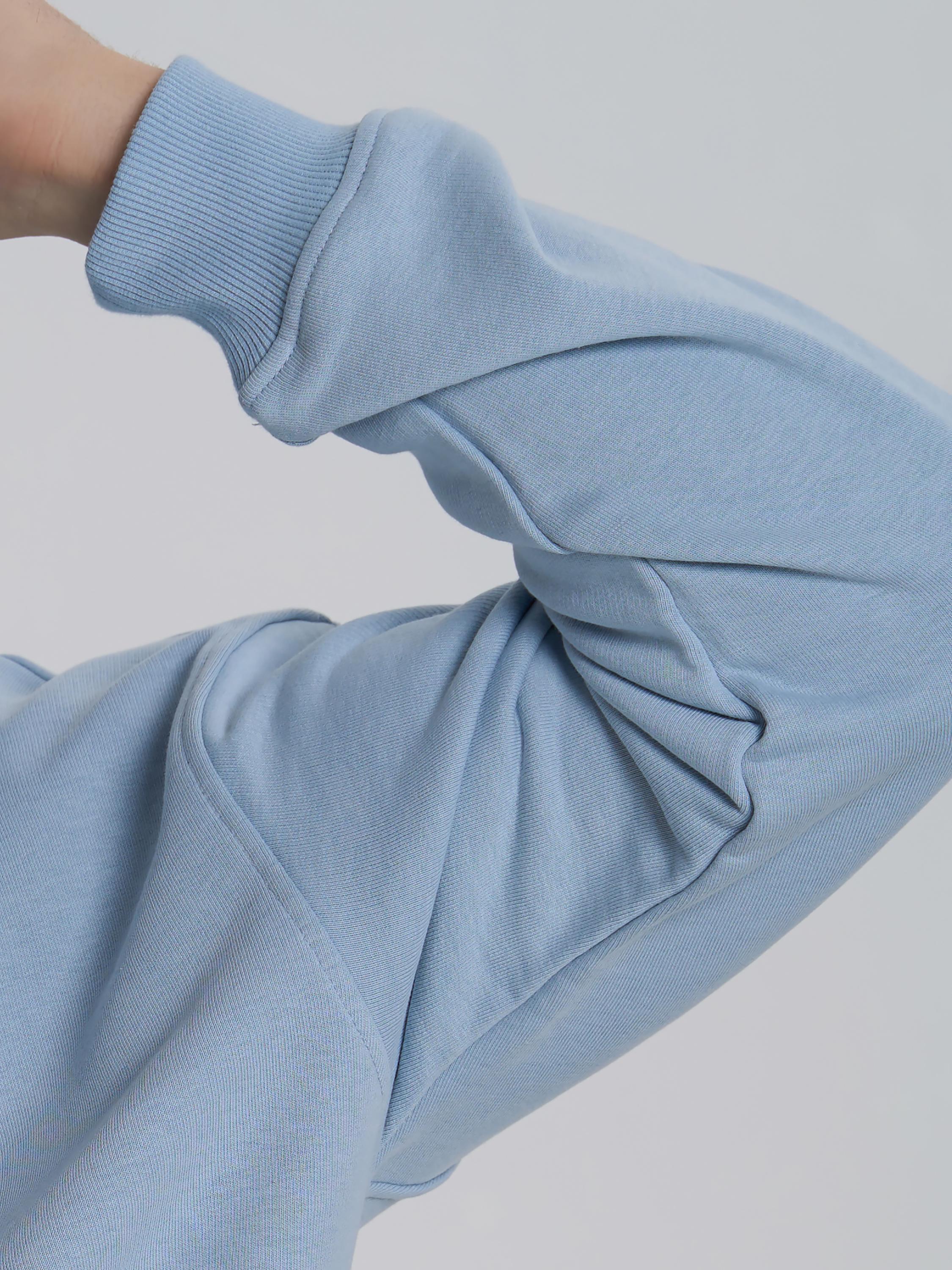 Худі чоловічий без кишені ROZA 240619 XS Сіро-блакитний (4824005723629) - фото 4 Худі чоловічий без кишені ROZA 240619 XS Сіро-блакитний (4824005723629) - фото 4