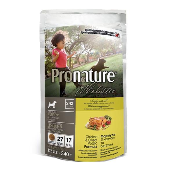 Корм для собак Pronature Holistic Puppy Chicken&Sweet Potato 0,34 кг