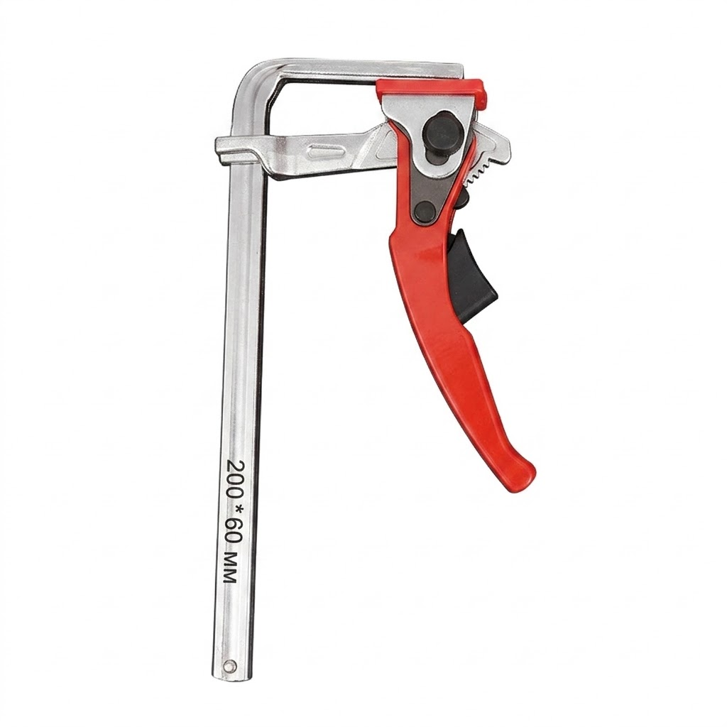 Струбцина рычажная Maxtool 200х60 мм для точного раскроя и фиксации под Т-паз (3002789948)