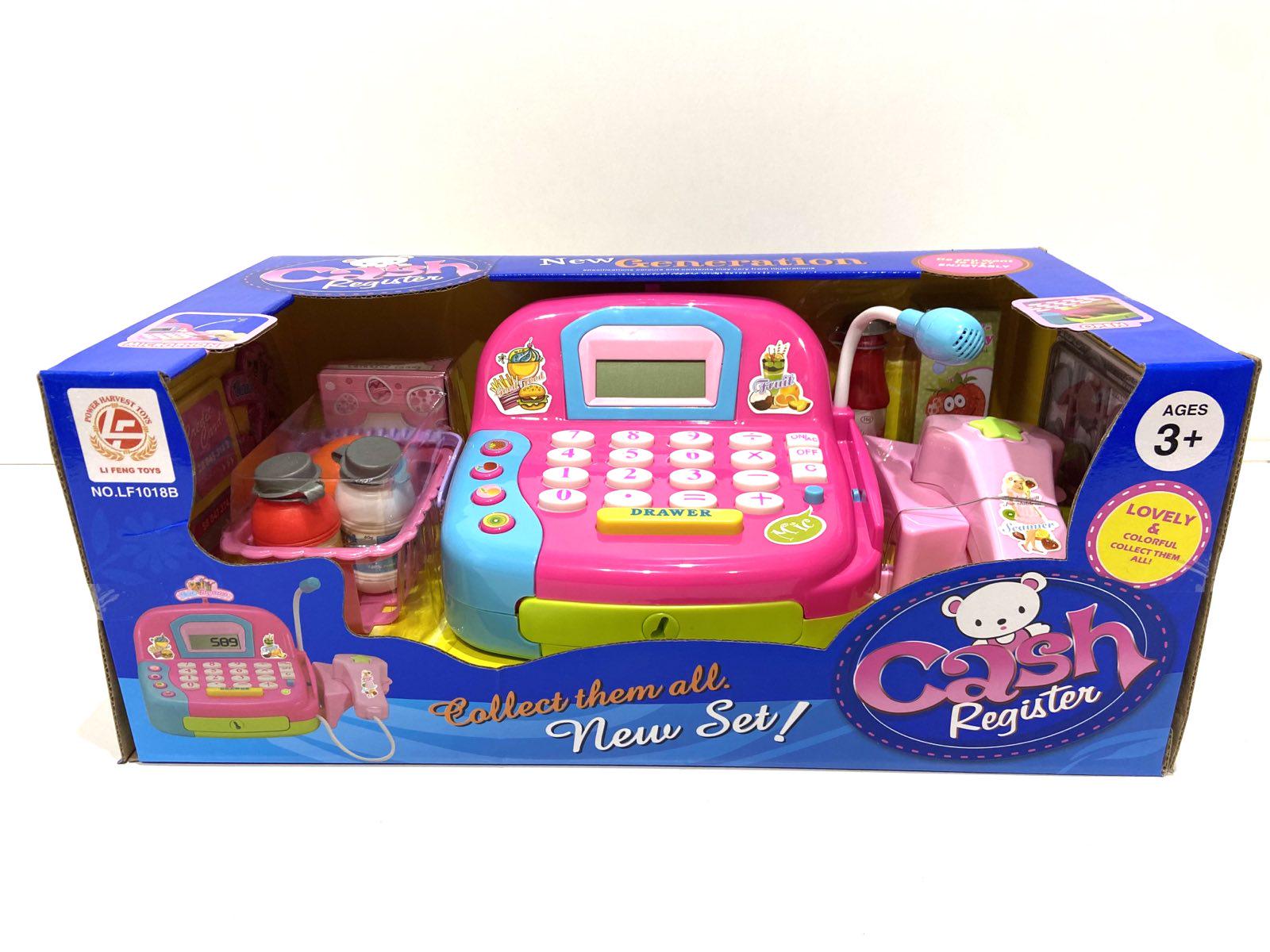 Кассовый аппарат Limo Toy LF1018B с микрофоном/свет/звук Розовый (37626148)