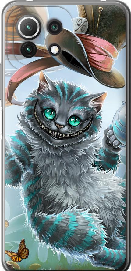 Чехол на Xiaomi Mi 11 Lite Чеширский кот 2 (3993t-2281-42517)