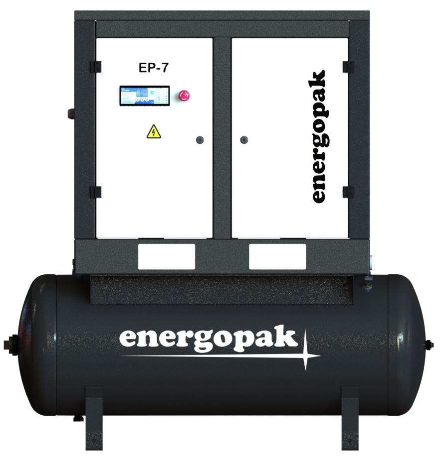 Компресор гвинтовий Energopak EP 7-T270 з ресивером 270 л 1,0 м3/хв 10 бар 7,5 кВт - фото 2