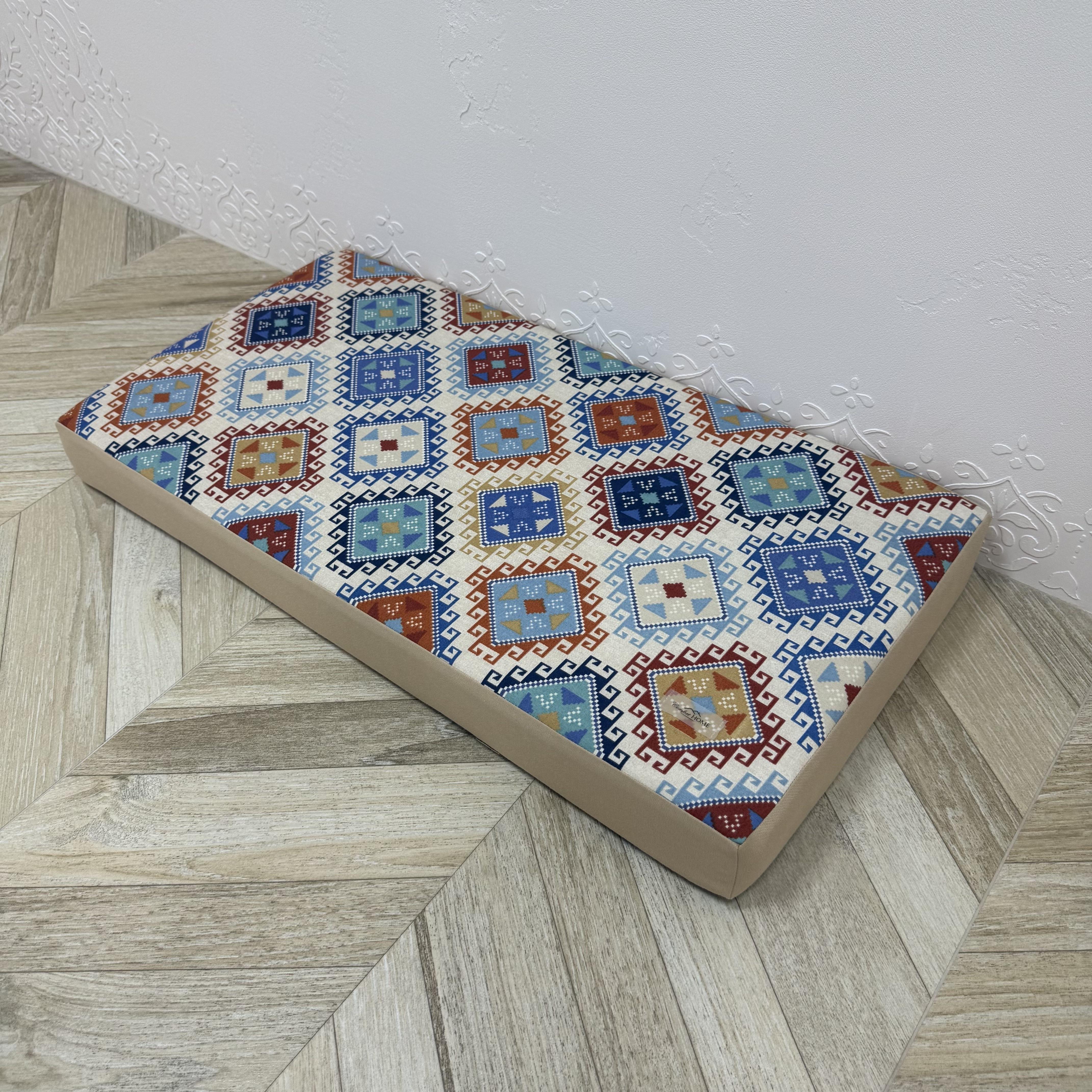 Матрас Comfort Home Turkish motif на подоконники/каркасы/поддоны/садовая мебель панама 120х40х5 см