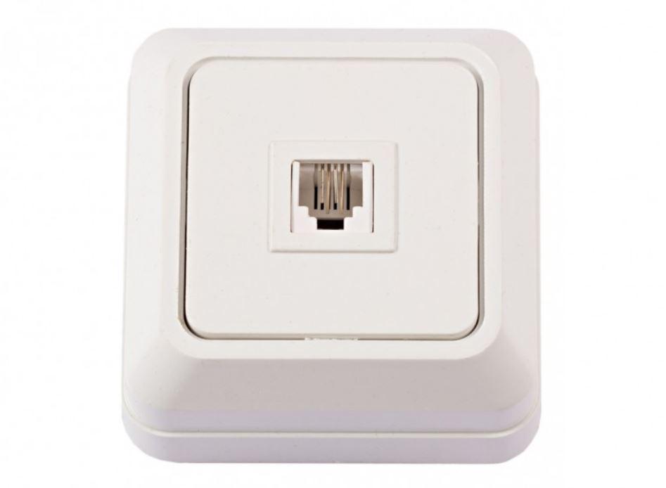Розетка телефонная Luxel Opera Белый (2010)