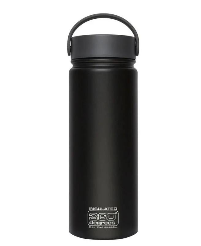 Термос 360 degrees Wide Mouth Insulated 550 мл Black (STS 360SSWMI550BLK)