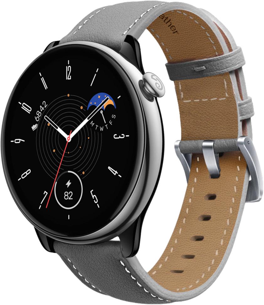 Ремешок кожаный Folsa для Amazfit GTR Mini Grey (33492-33)