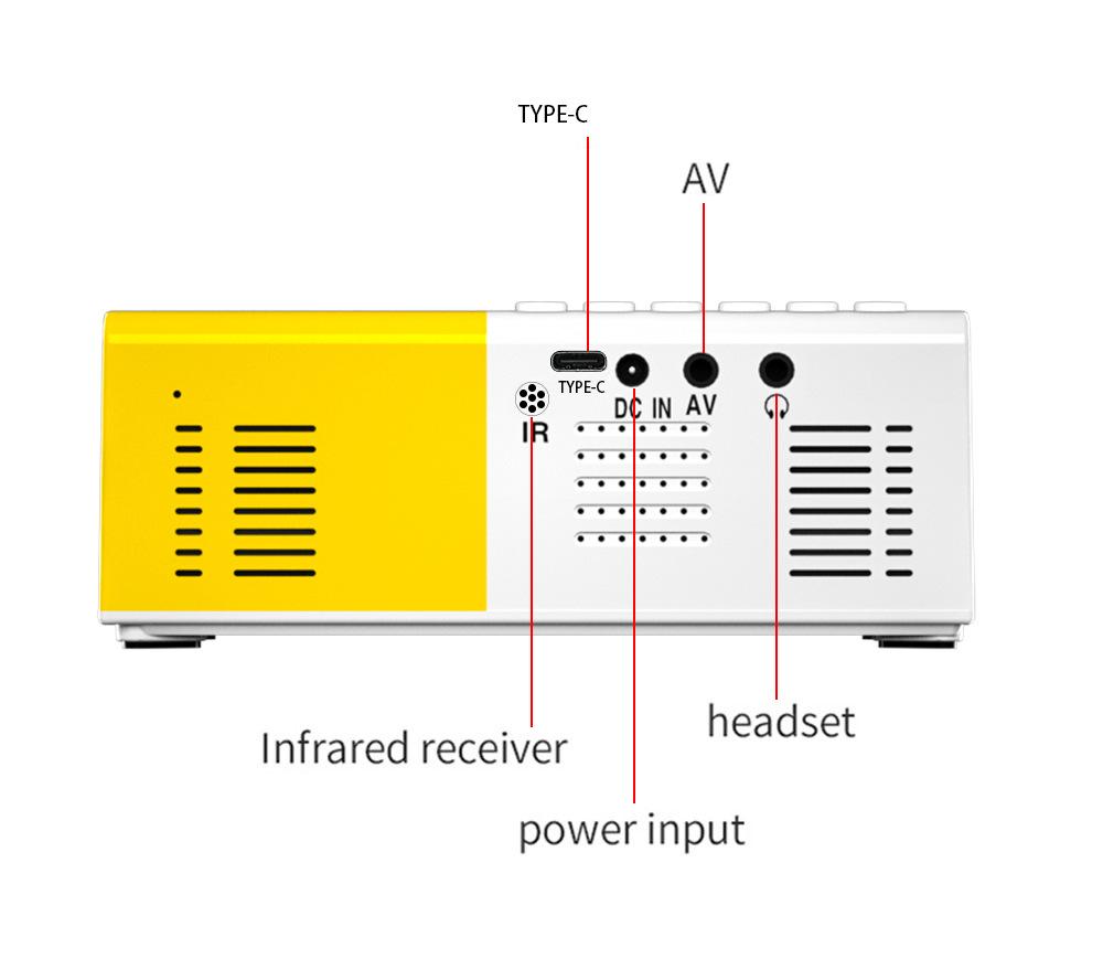 Проектор мультимедийный Projector YG300 Led (13731104) - фото 7