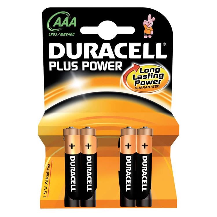 Батарейки Duracell AAA щелочные 1,5V 4 шт. (114767)