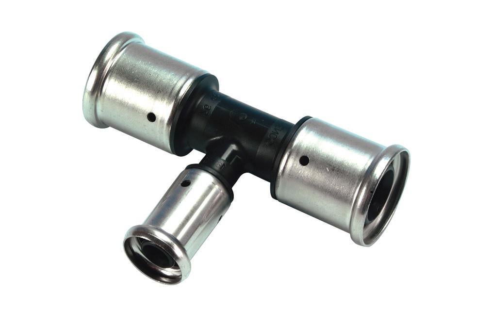 Пресс-тройник промежуточный пластмассовый HENCO 20х16х20 (10PK-201620)
