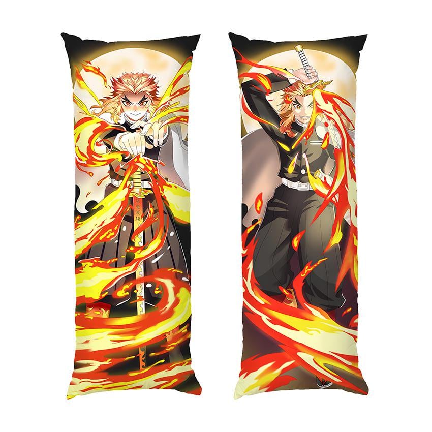 Подушка дакимакура Kyojuro Rengoku Demon Slayer габардин 140х45 см