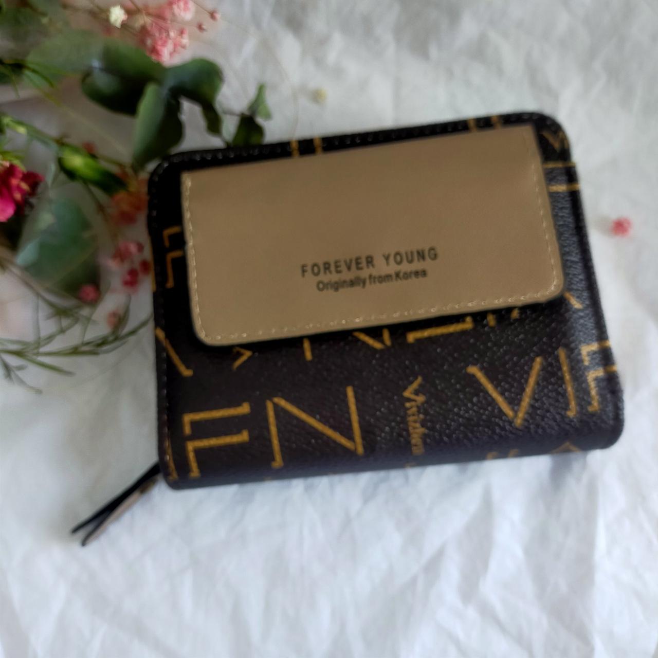 Кошелек-картхолдер женский маленький Коричневый (A_10434)