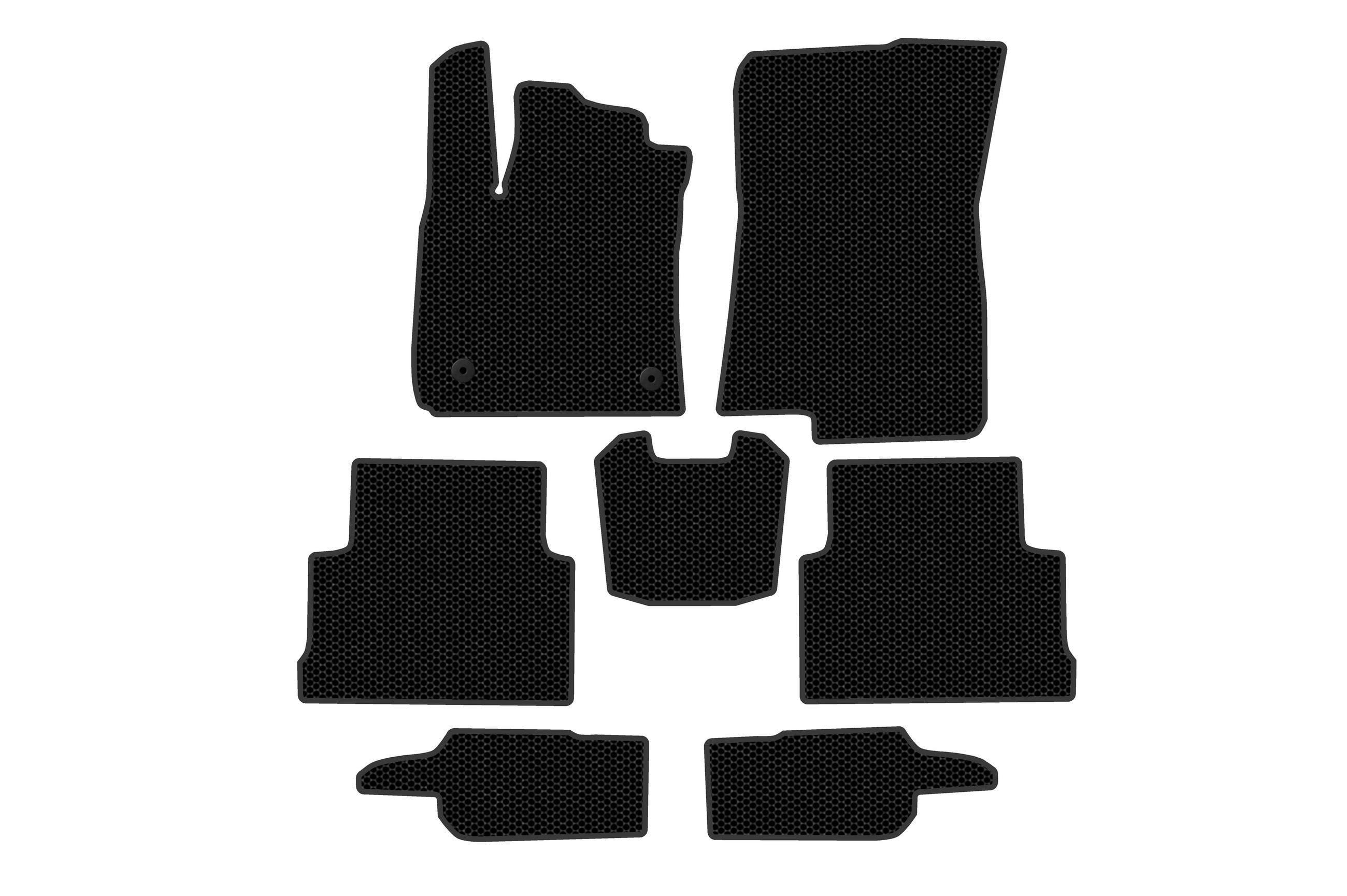 Коврики резиновые Digital Designs Carsuit 3 ряда для Dacia Jogger 2022- г. Черный (186048)