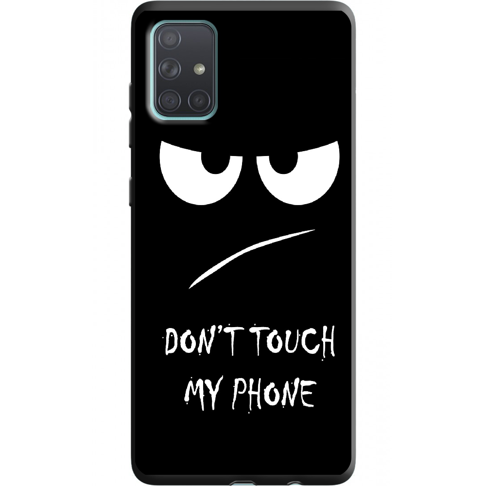 Чехол BoxFace Samsung A715 Galaxy A71 Don't Touch my Phone Черный силикон (38850-up535-38948)