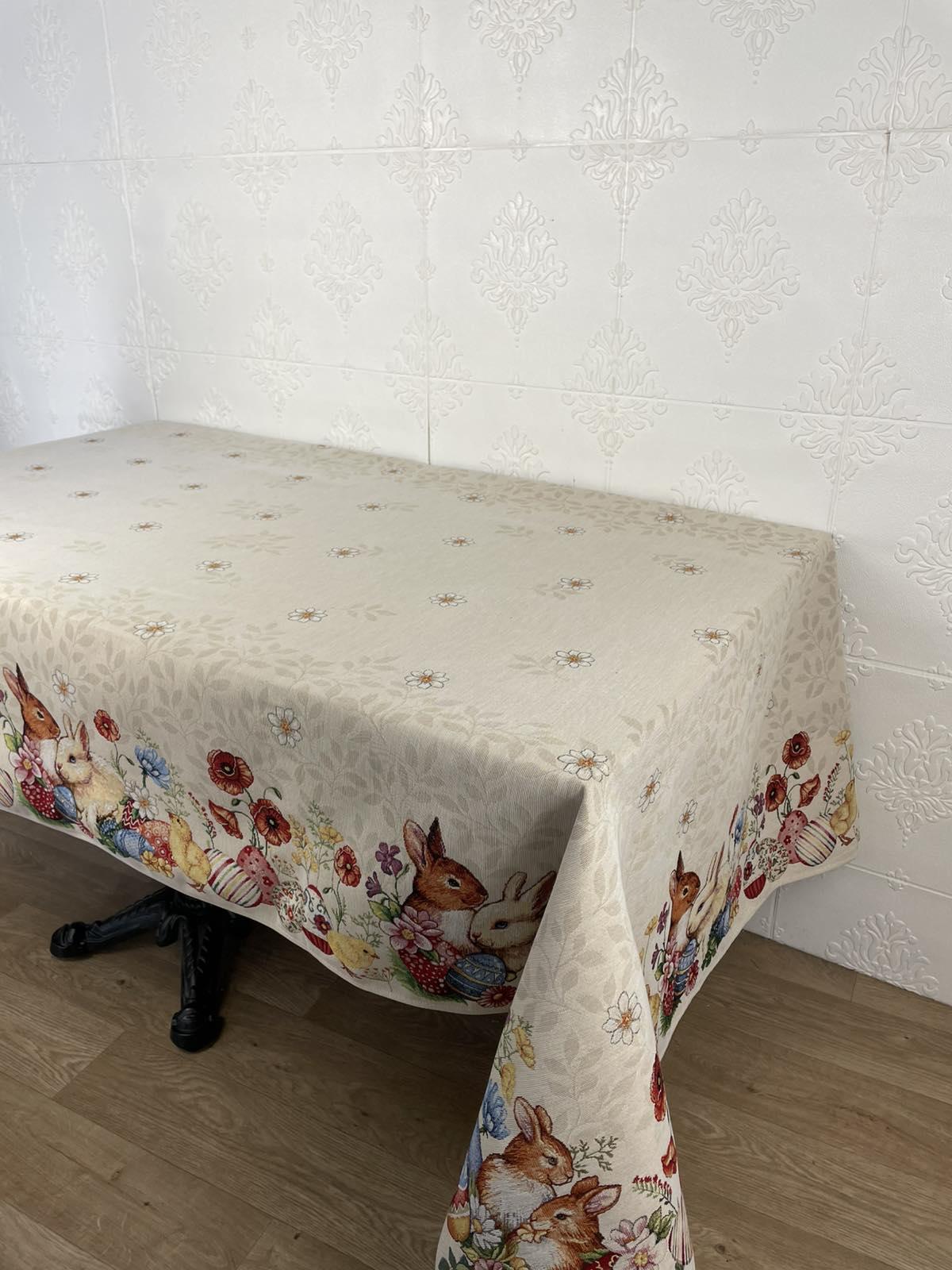 Скатерть пасхальная гобеленовая Milano cod 002 140x240 см (CN38028)