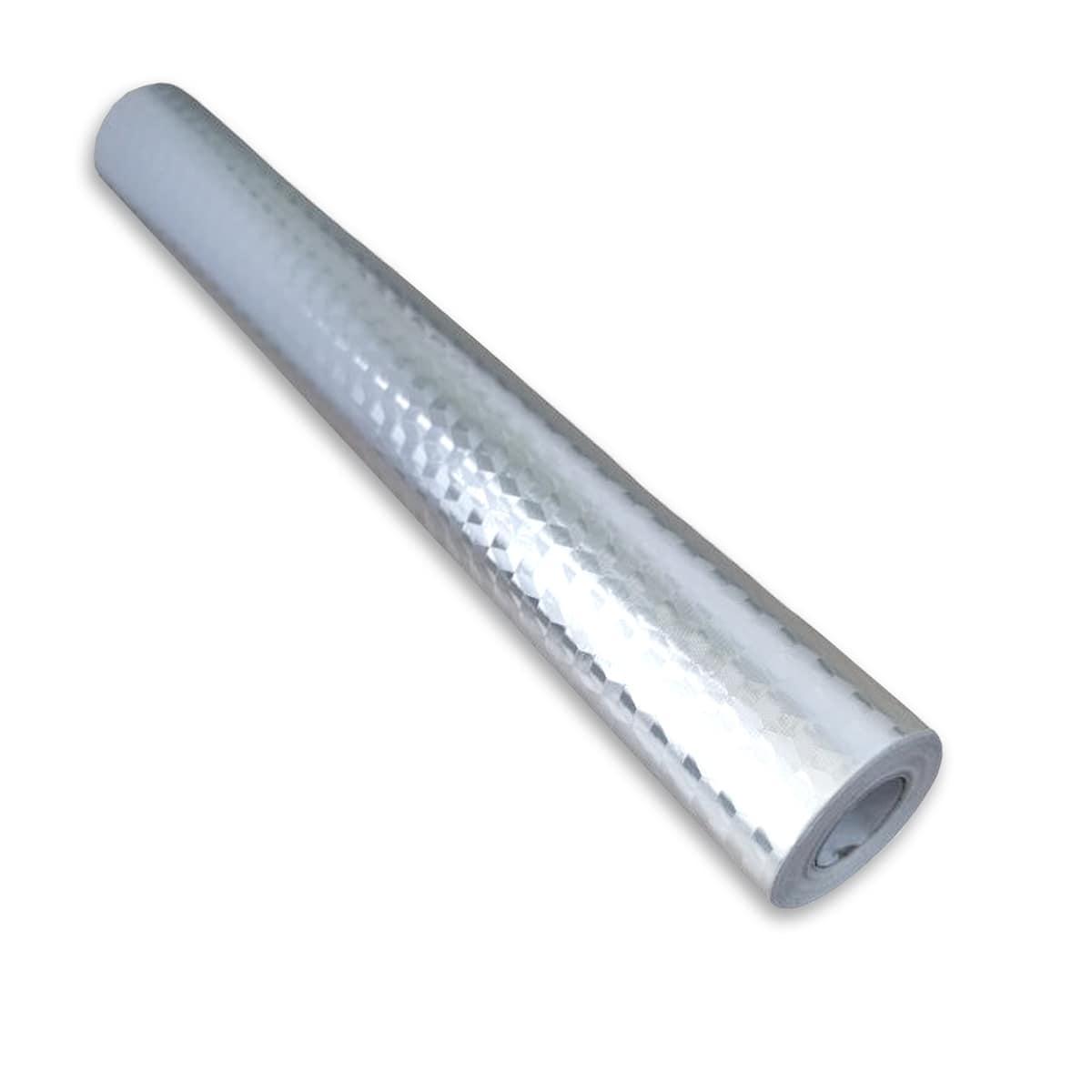 Пленка самоклеящаяся Sticker Wall SW-00000794 3д кубы 0,40х10 м Серебряный