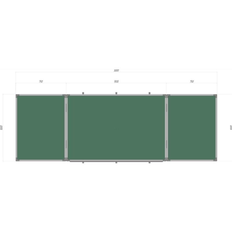Доска комбинированная SECTOR КМ3010 мел-маркер 5 поверхностей 300x100 см (28690182) - фото 10