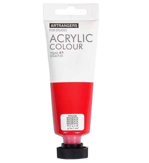 Краска акриловая ART RANGER 75 мл Magenta - фото 1 Краска акриловая ART RANGER 75 мл Magenta - фото 1
