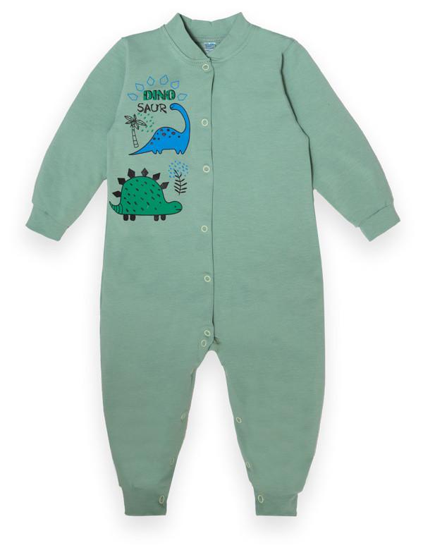 Комбинезон детский хлопковый для мальчика Gabbi КВ-22-2-32 Dino 80 см Зеленый (13315) Комбинезон детский хлопковый для мальчика Gabbi КВ-22-2-32 Dino 80 см Зеленый (13315)