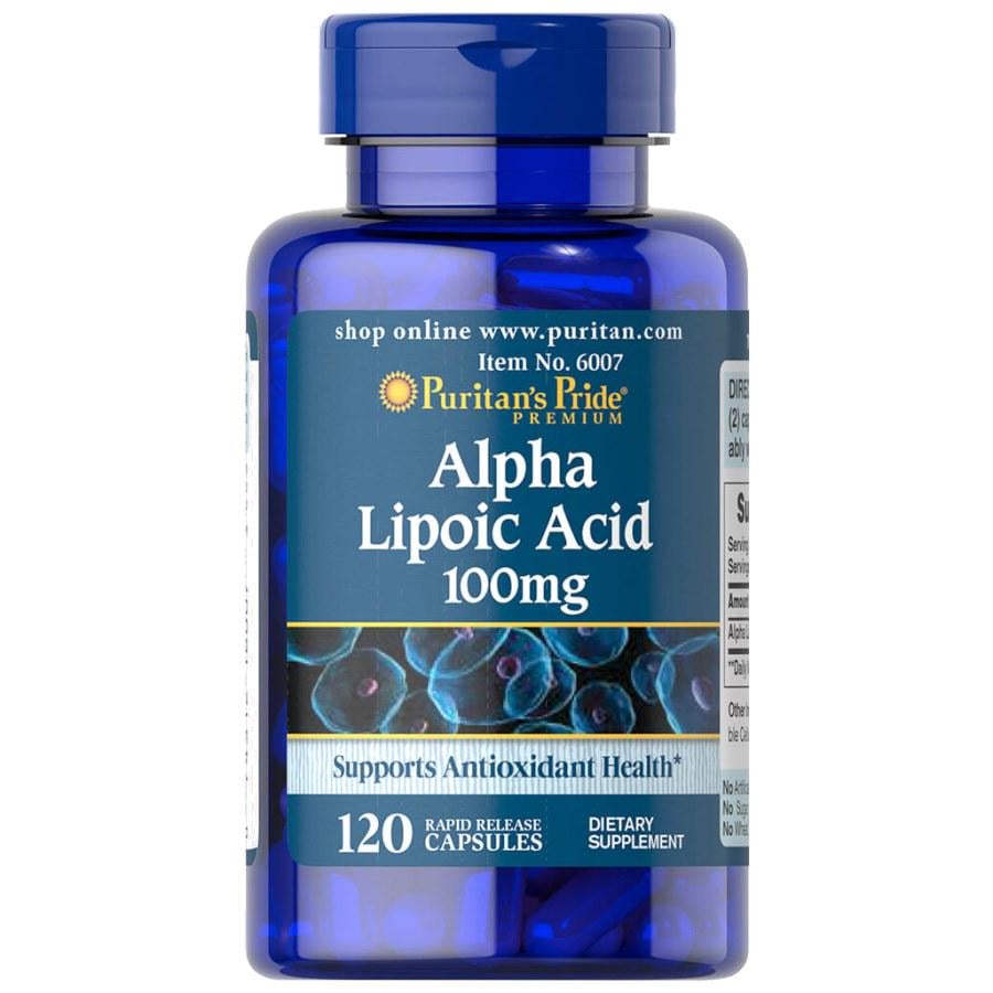 Натуральная добавка Puritan's Pride Alpha Lipoic Acid 100 мг 120 капс. (8834)