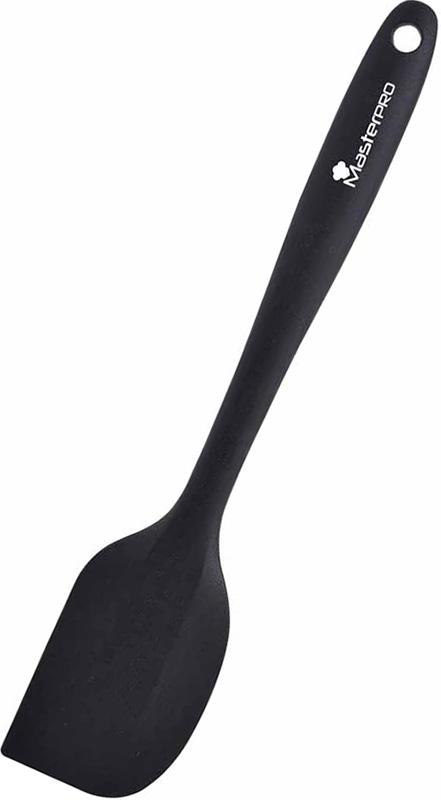 Лопатка кулінарна силіконова Bergner MasterPro Foodies 27х5,5 см Чорний (BGMP-7182)