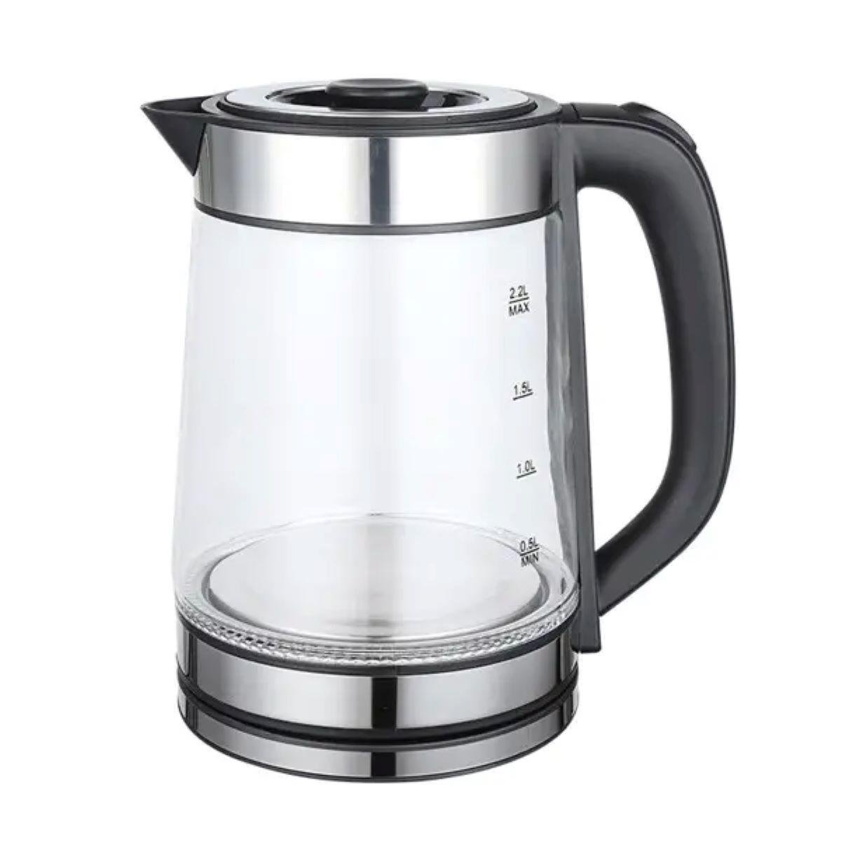 Чайник електричний Sokany SKSH1070CST скляний з підсвічуванням 2,2 л (2797) - фото 3